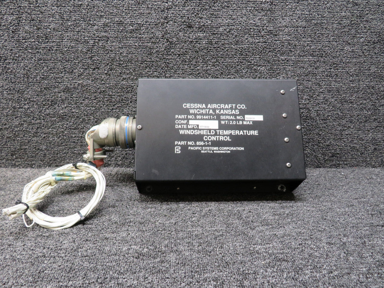 19tolucky380ページ 856-1-1 (Alt: 9914411-1) Pacific Systems Windshield Temperature