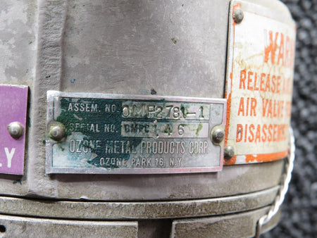 Ozone OMP2781-1 Ozone Metal Products Skydrol Accumulator Regulator