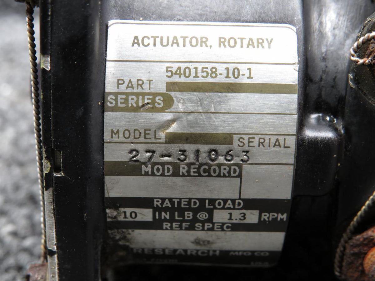 Airesearch 540158-10-1 Airesearch Rotary Actuator Assembly with Motor and Valve