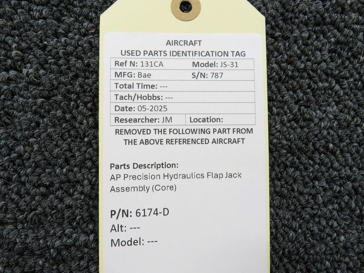 Precision 6174-D AP Precision Hydraulics Flap Jack Assembly (Core)