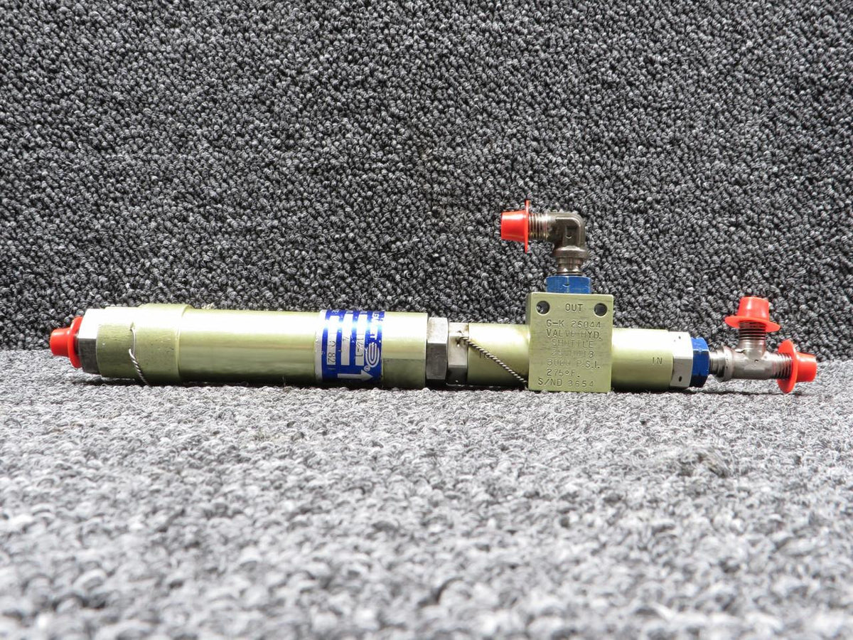Gates Learjet 2380114-1, G-K 26044 Gates Learjet 35A Hydraulic Shuttle Valve with Fuse