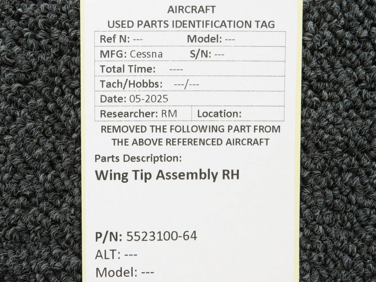 Cessna Aircraft Parts 5523100-64 Cessna C501 Wing Tip Assembly RH