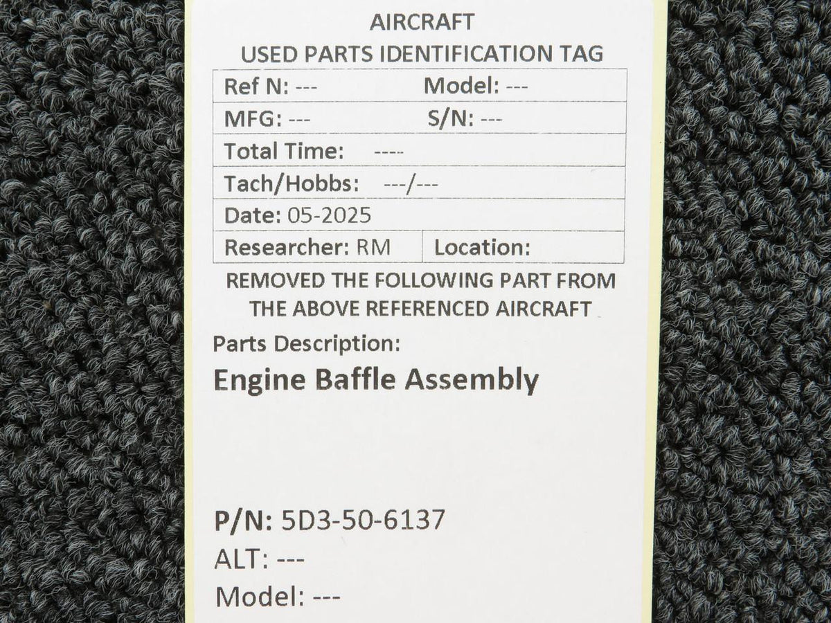 No Brand 5D3-50-6137 Engine Baffle Assembly