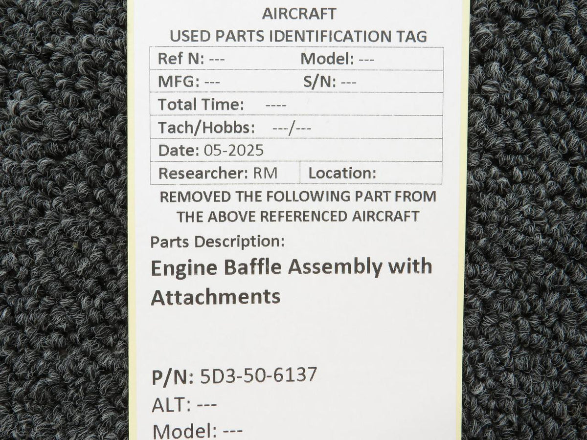 No Brand 5D3-50-6137 Engine Baffle Assembly with Attachments