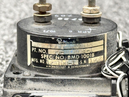 Aircraft Instrument and Development 12B100-1 (Alt: 96-384053-1) Aircraft Inst Load Meter Indicator (Lighted, 28V)