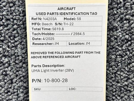 UMA 10-800-28 UMA Light Inverter (28V)