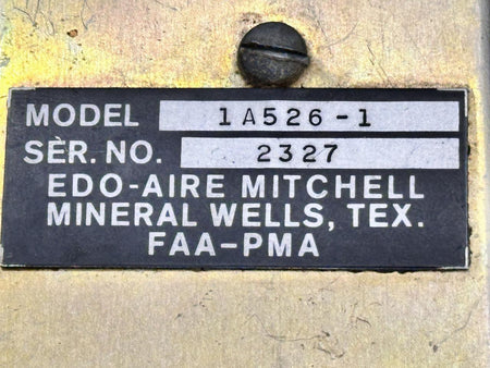 Edo-Aire / Mitchell  1A526-1 Edo-Aire Mitchell Autopilot Relay Box (28V)