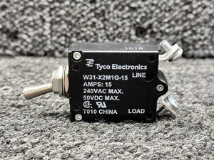 W31-X2M1G-15 Tyco Electronics Circuit Breaker (15A)