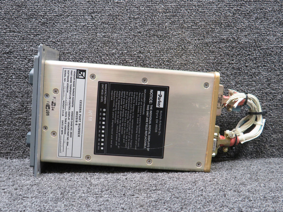1E64-2 (Alt: 9912518-5) Parker Temperature Control Display with Modifications