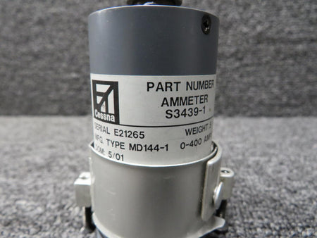 Mid-Continent S3439-1 Mid-Continent MD144-1 Ammeter Indicator has Mount and Connector