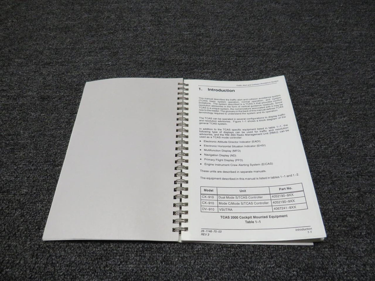 Honeywell 28-1146-70 Honeywell 1994 TCAS Pilots Manual