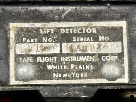 Safe Flight 151-7 Safe Flight Lift Detector Assembly