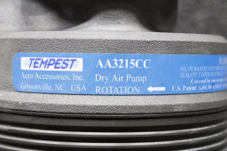 Tempest AA3215CC Continental TSIO-360-FB1 Tempest Dry Air Pump (Core, Prop Struck)