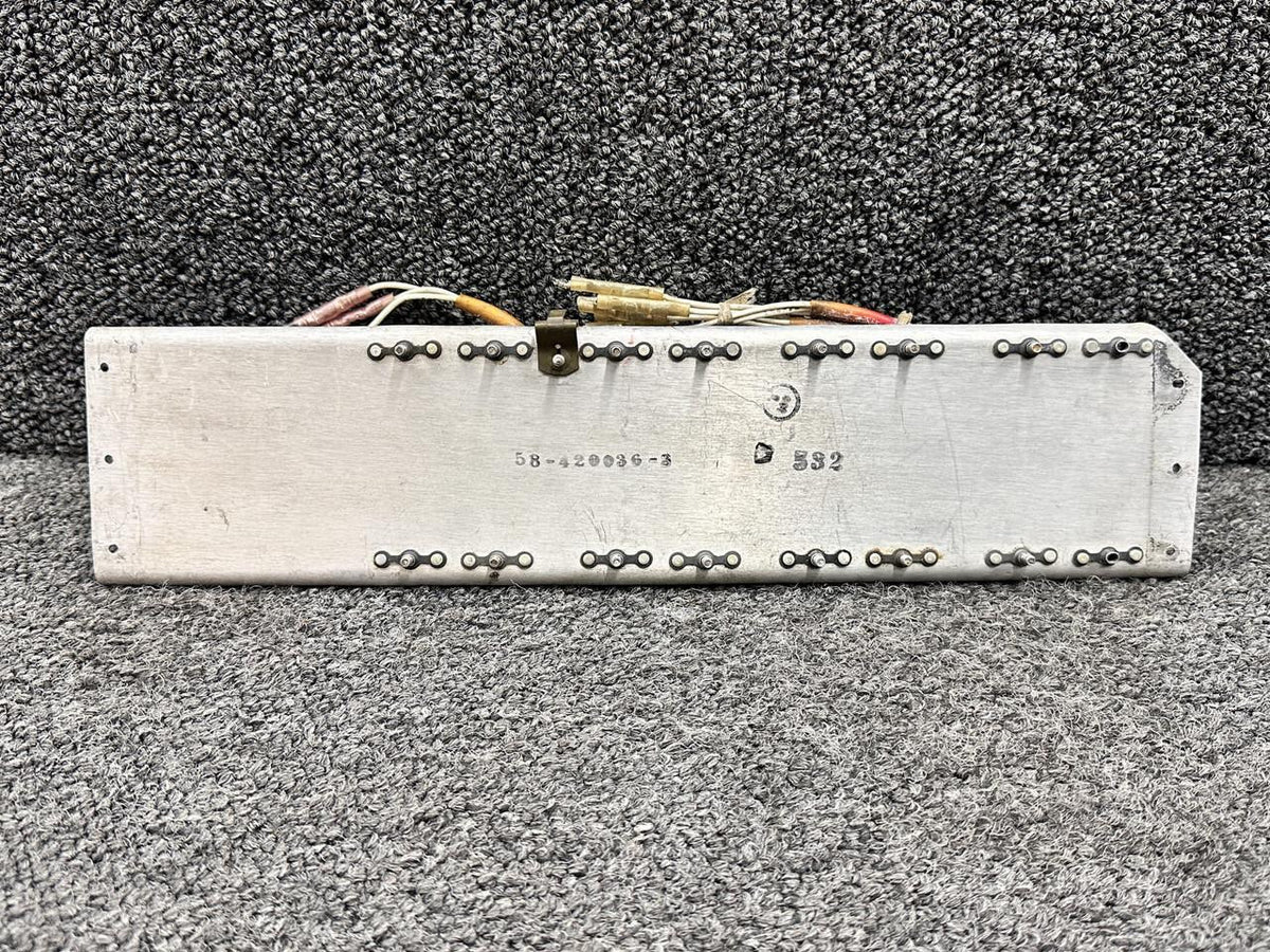 Beechcraft Parts 002-364042-13, 2N3055 Beechcraft 58 Light Dimmer w Transistors and Coolers