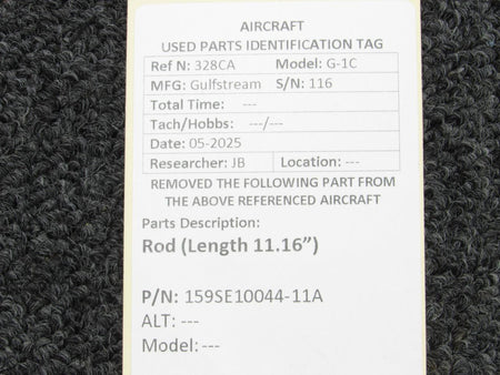 Gulfstream 159SE10044-11A Gulfstream G-1C Rod (Length 11.16”)