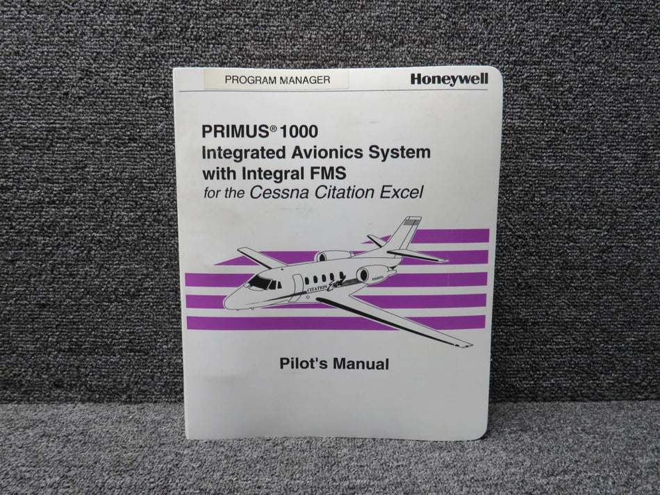 Honeywell A28-1146-137 Honeywell 1999 Primus 1000 FMS Pilots Manual