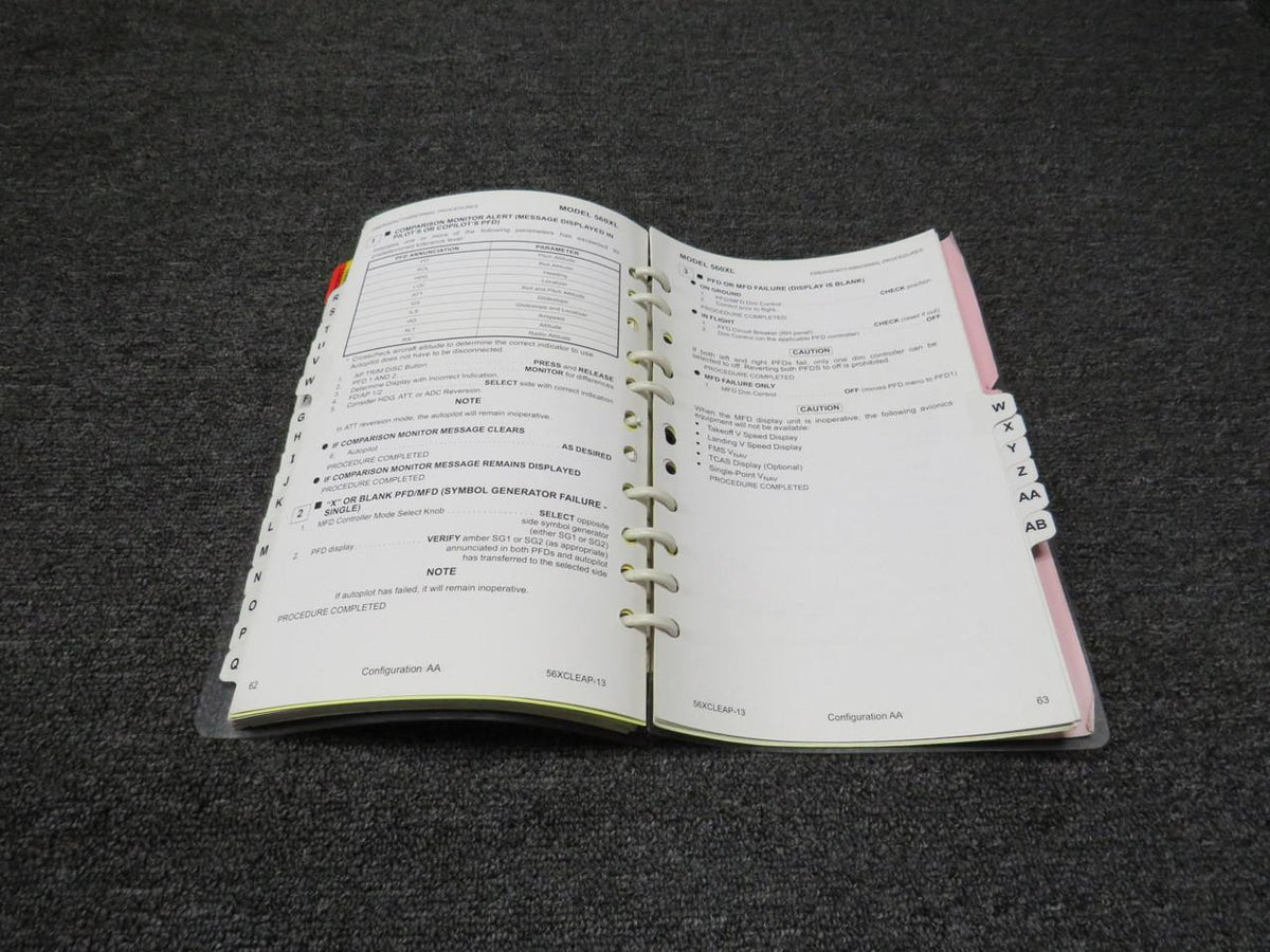 textron 56XCLEAP-13A Textron 2016 Emergency/Abnormal Procedures Pilots Checklist