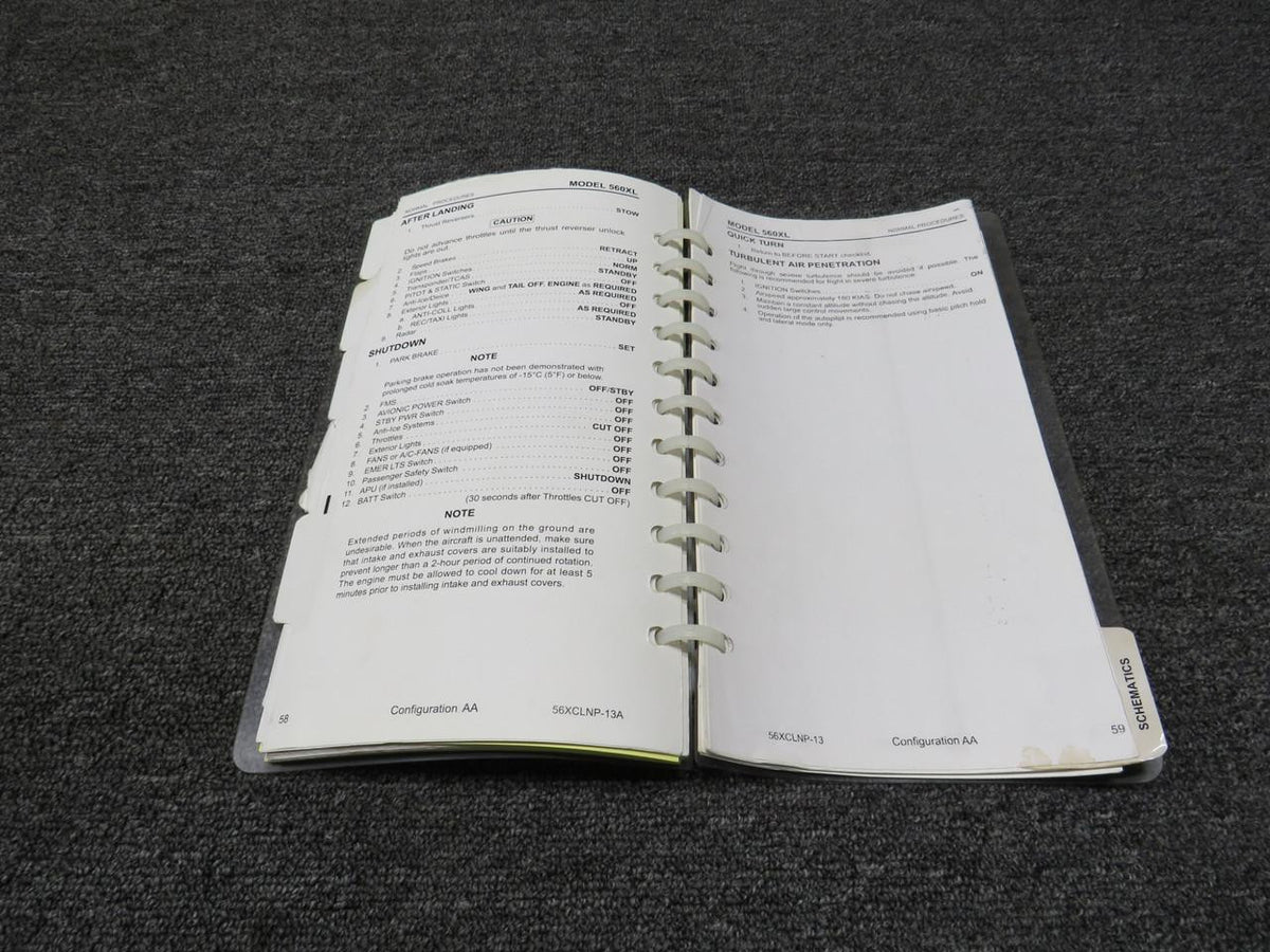 textron 56XCLNP-13A Textron 2016 Normal Procedures Pilots Checklist