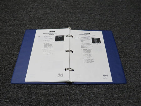 Airshow 920609 Airshow 2001 Airshow 400 Operators Manual