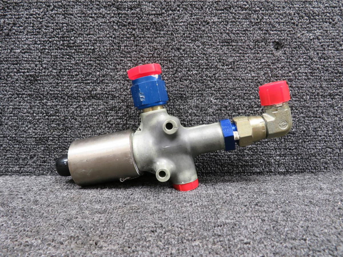 EG&G 13027-4 (Alt: 16780) EG&G Skydrol Valve Assembly with Elbow Fitting REV. H