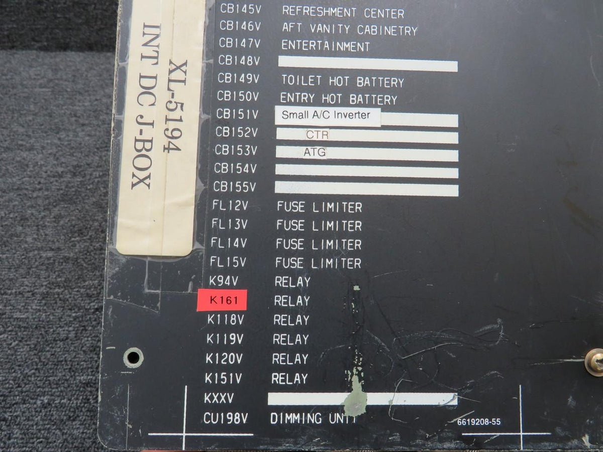 Cessna Citation 6619111-2 Cessna Citation 560XL Interior J-Box Assembly (Dented Housing)