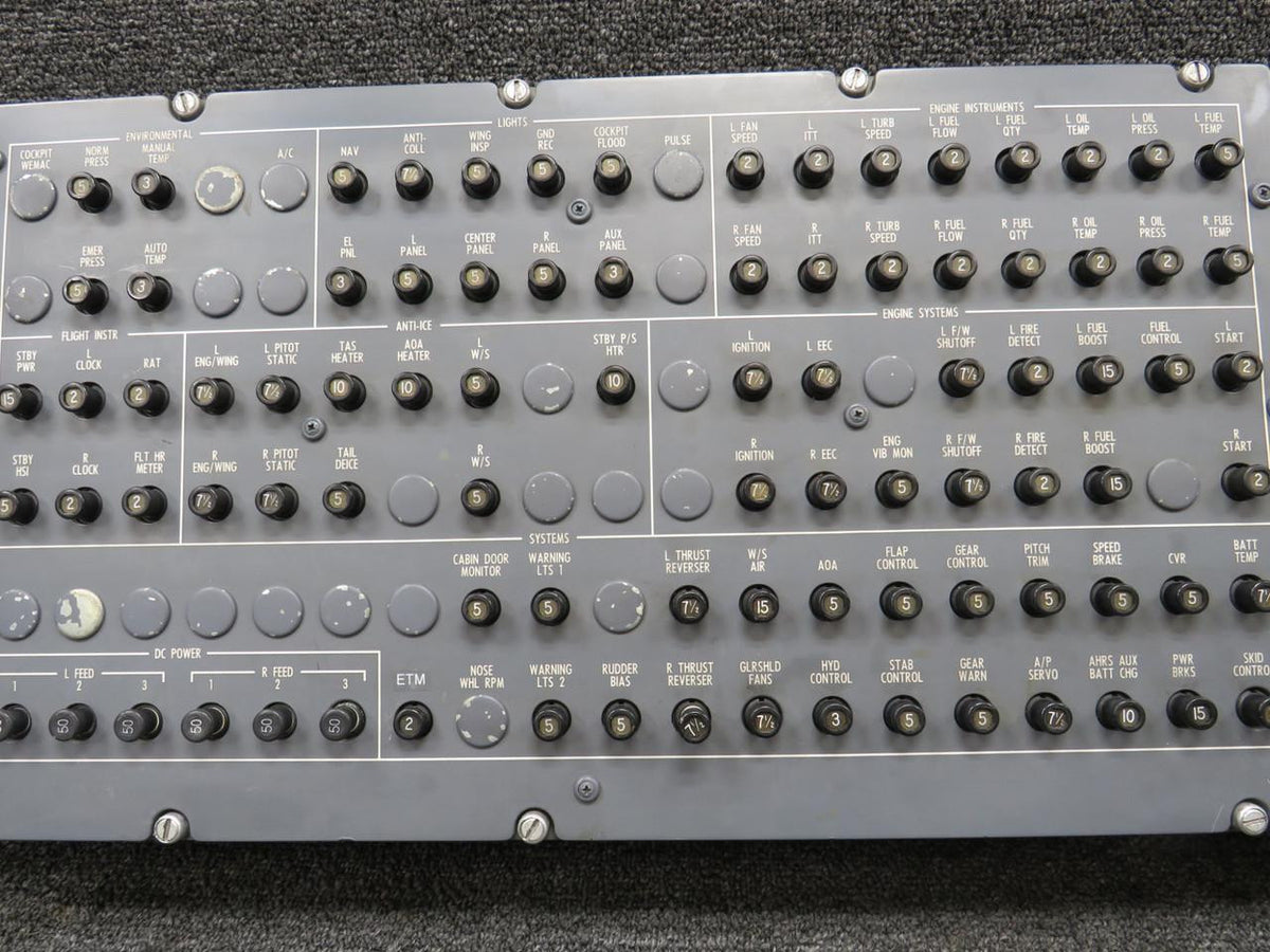 Cessna Citation 6618128-12 Cessna Citation 560XL Circuit Breaker Panel Assembly LH
