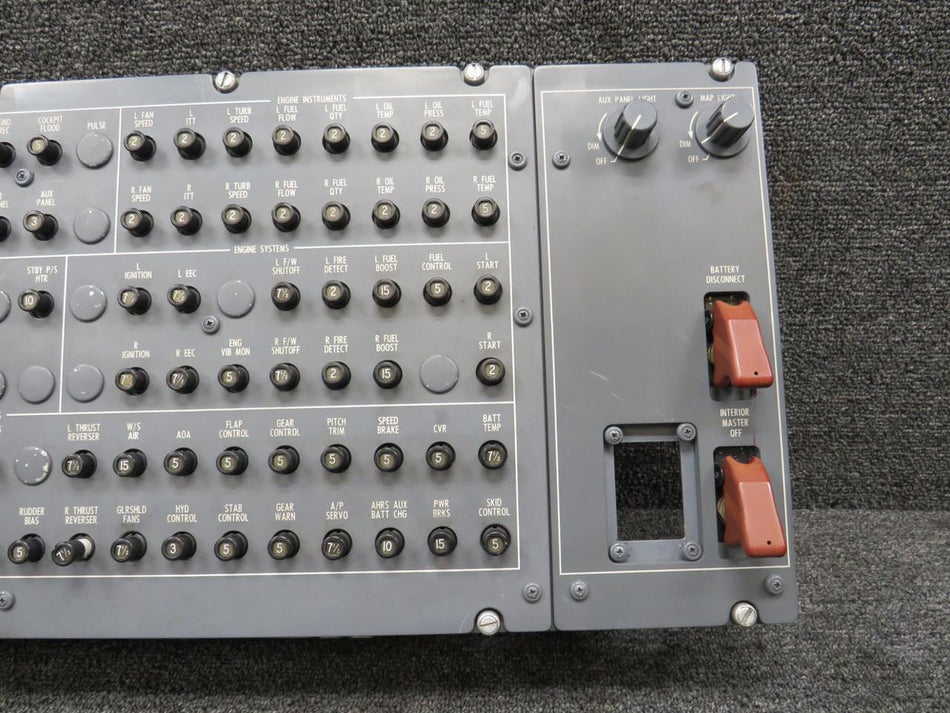 Cessna Citation 6618128-12 Cessna Citation 560XL Circuit Breaker Panel Assembly LH