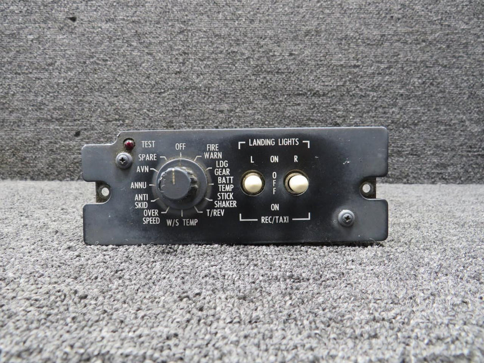 Cessna Citation 6618109-16 Cessna Citation 560XL Pedestal Switch Panel Assembly (Faded Face)
