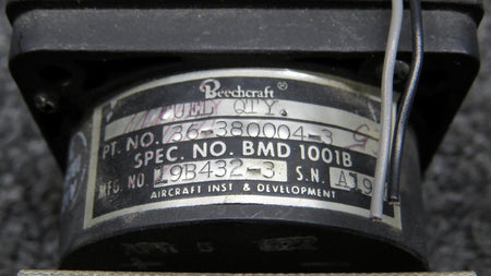 aircraft instruments 19B432-3 (Alt: 36-380004-3) Aircraft Inst. Fuel Quantity Indicator, Lighted (Volts: 13)