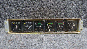 660148 Stewart Warner Instrument Gauge Cluster (No Cover)