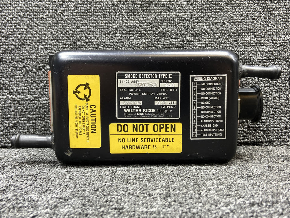 61423 (Alt: 473108-02) Walter Kidde Smoke Detector Type II (28V, No Connector)