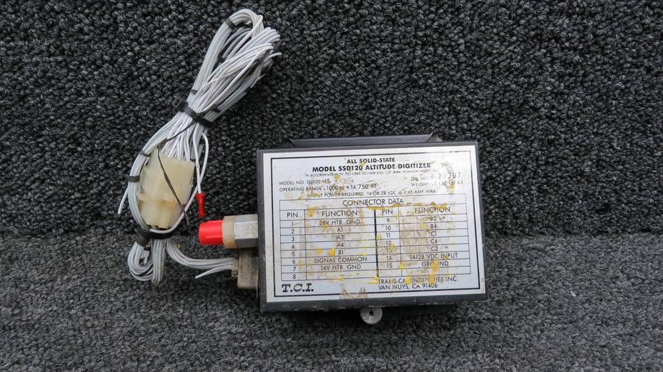 SSD120-15 Trans-Cal SSD120 Altitude Digitizer with Tray (Volts: 14-28)