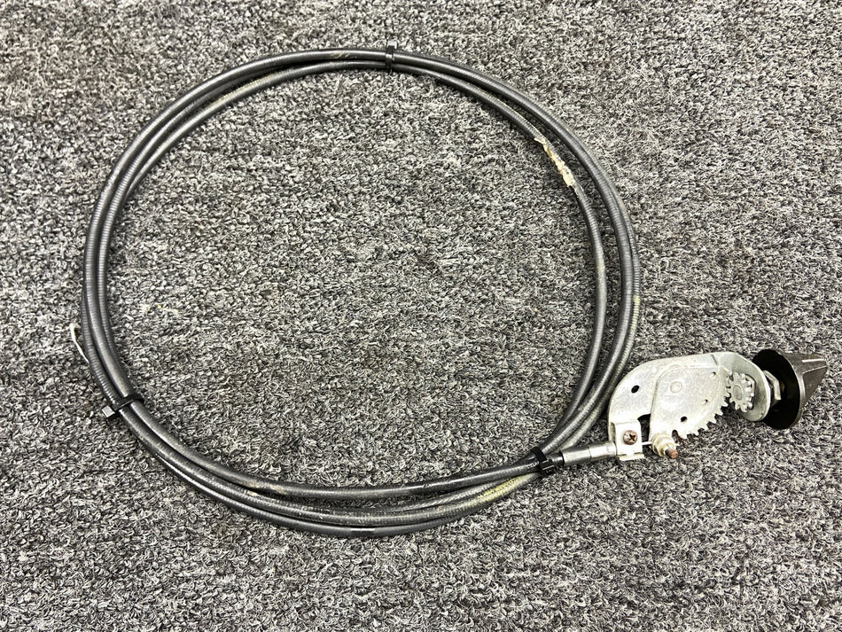 5117239-61, 1520B Cessna Heat Exchanger Control Cable w Adjust Knob (111.25”)