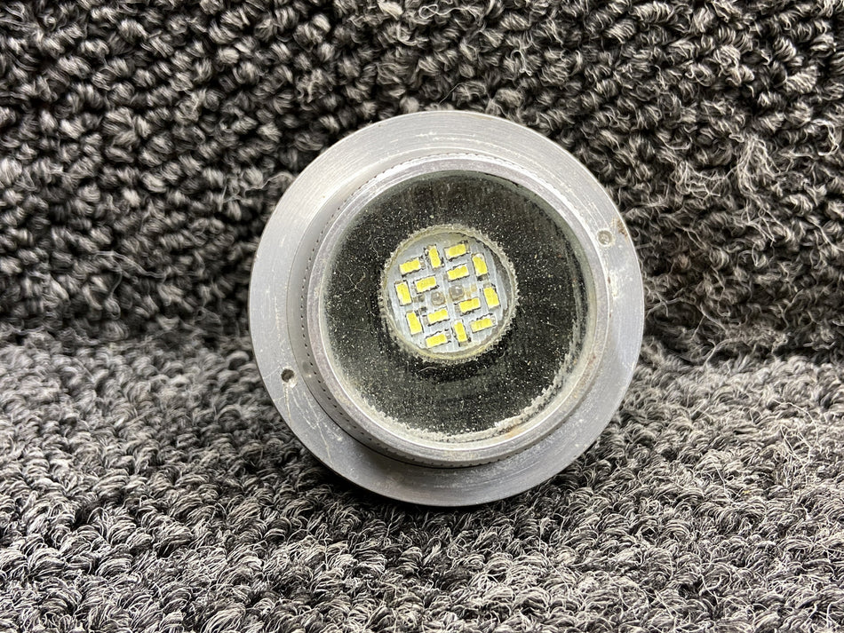 2393 Cessna 421C Overhead Fuselage Entrance Light w LED Bulb (Minus Lock Ring)