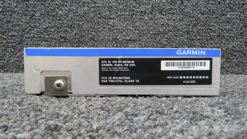 011-00768-00 Garmin GTX 32 Remote Transponder (Volts: 11-33)