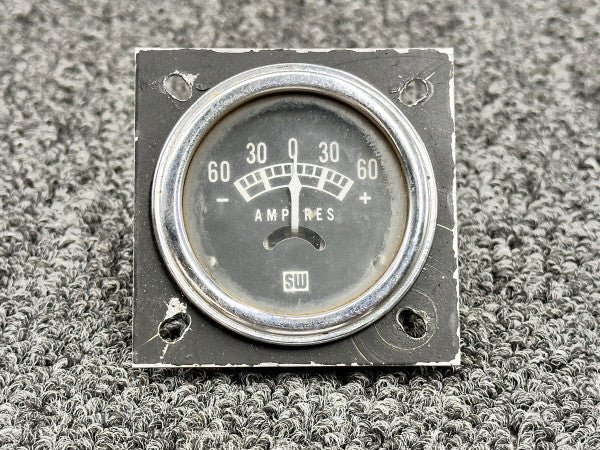 416883 Stewart Warner Ammeter Indicator (Amps: -60 to +60)