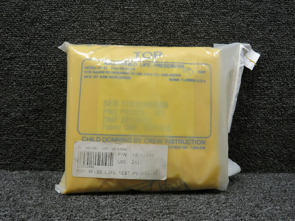P01074-101 EAM Worldwide XF-35 Adult-Child Life Preserver