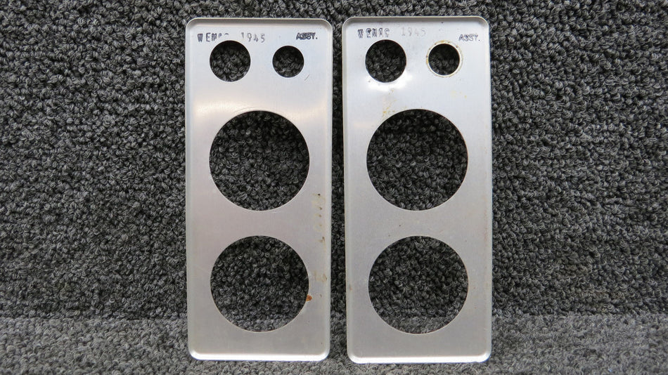 1945 Wemac Air Valve and Light Retainer Plate (Set of 2)