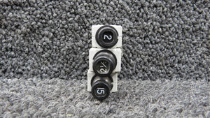 7274-2-2, 7274-11-1/2, 7274-2-15 Klixon Push Breakers (Set of 3)
