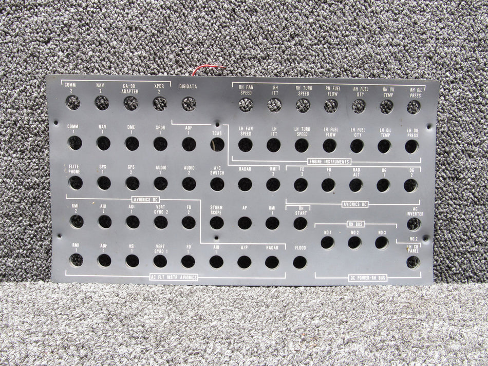 5518170-25 Cessna C-550 Circuit Braker Face Panel (115V, 400HZ)