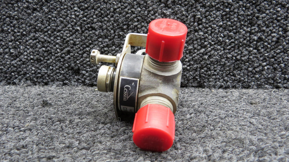 C291505-0102 Cessna 337G Airborne 1H38-4 Fuel Valve Assembly with Bracket