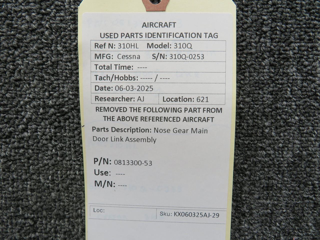 0813300-53 Cessna 310Q Nose Gear Main Door Link Assembly – BAS