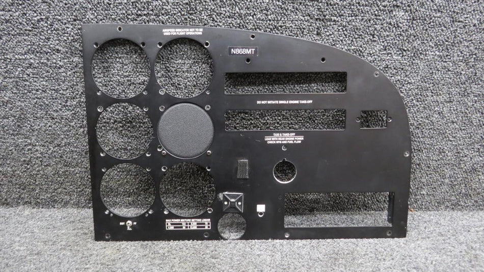 Cessna Aircraft Parts 1513829-12 Cessna 337G Instrument Panel Cover Assembly RH