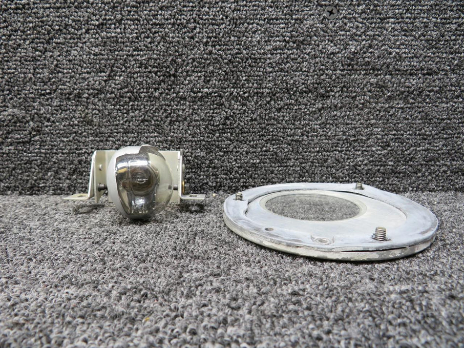 Cessna Citation 31-2345-1, A7079B-24 Wing Inspection Lens Retainer with Bulb LH