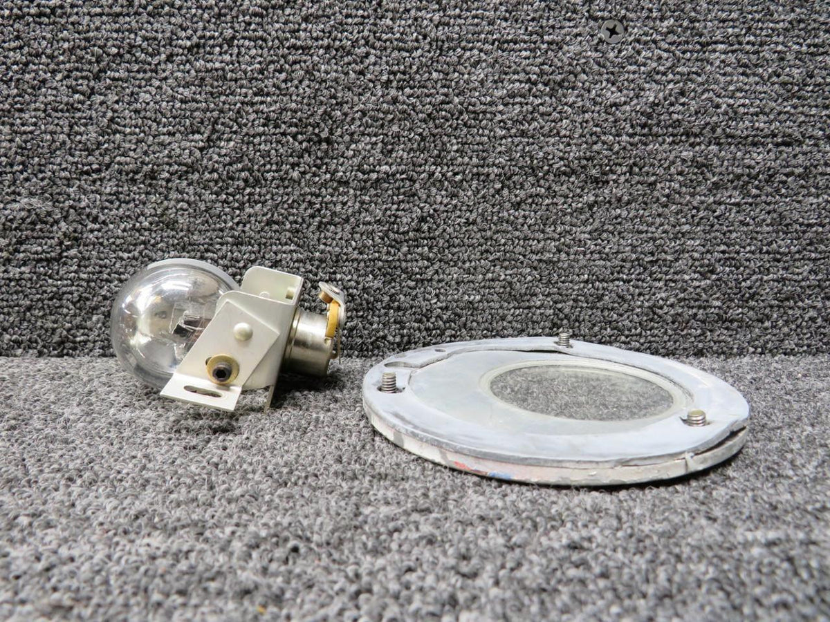 Cessna Citation 31-2345-1, A7079B-24 Wing Inspection Lens Retainer with Bulb LH