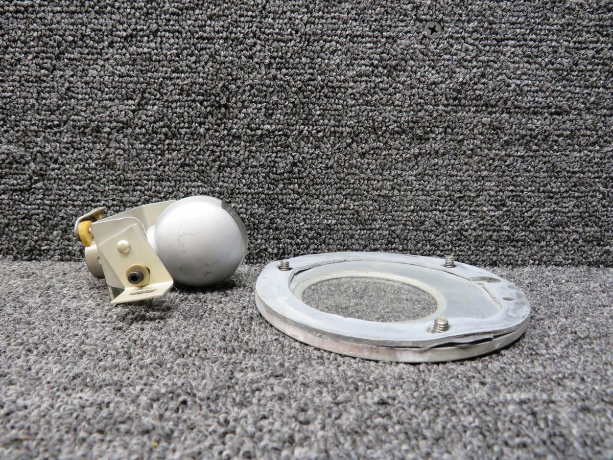 Cessna Citation 31-2345-1, A7079B-24 Wing Inspection Lens Retainer with Bulb LH
