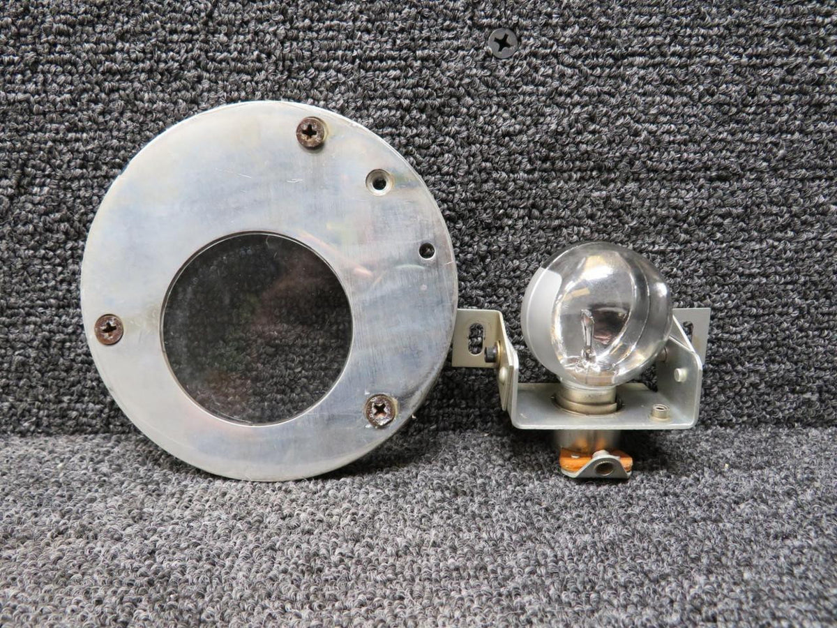 Cessna Citation 31-2345-2, A7079B-24 Wing Inspection Lens Retainer with Bulb RH