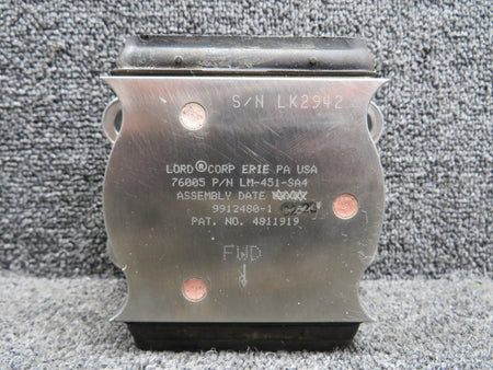 Lord LM-451-SA4 (Alt: 9912480-1) Lord 76005 Forward Engine Isolator Mount RH