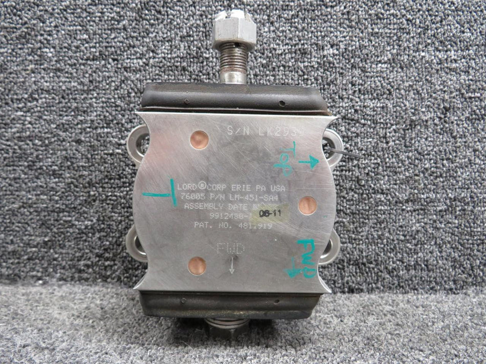 Lord LM-451-SA4 (Alt: 9912480-1) Lord 76005 Upper Forward Engine Isolator Mount LH