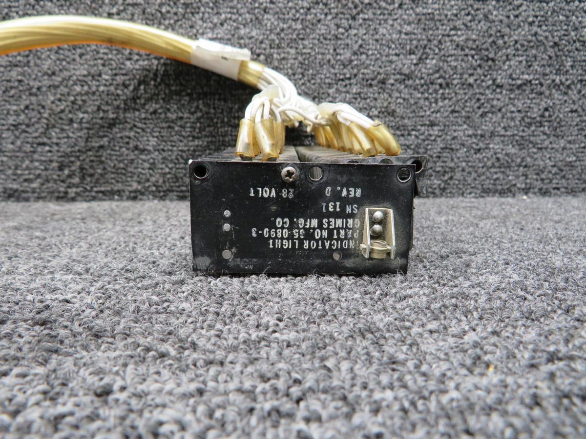 Grimes 65-0890-3 Grimes Annunciator Panel with Connector (28V) (Incomplete Assembly)